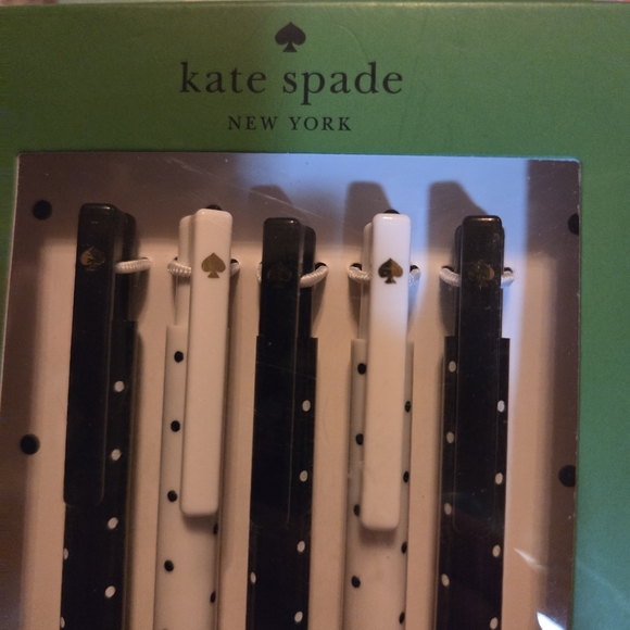 kate spade Black and White Polka Dot Pen Set - Picture 2 of 3